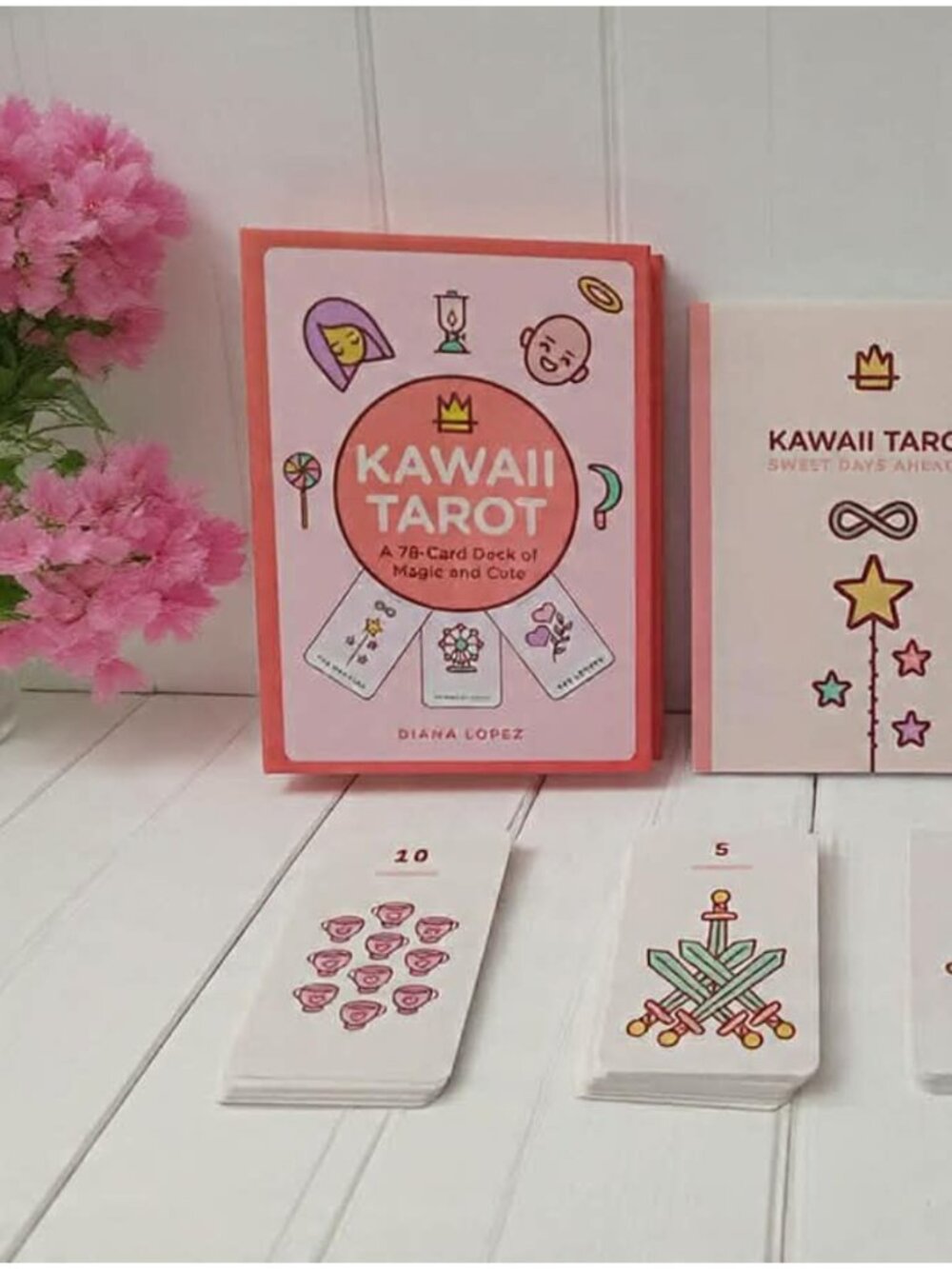 Pink Kawaii 78-Card Deck by Diana Lopez - Complete